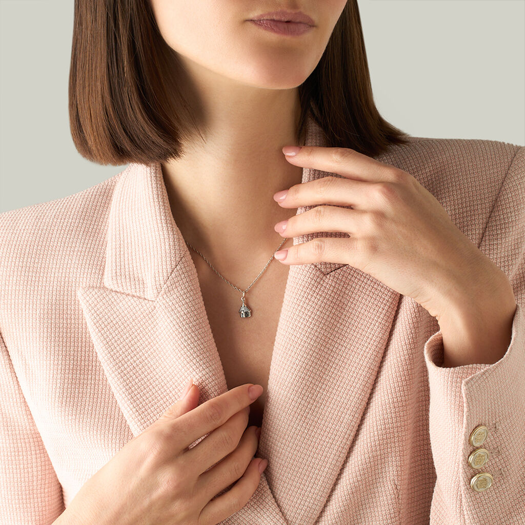 Pendente Saluti&Baci Trullo Love Beats Argento Rodiato Cubic Zirconia - Ciondoli Donna | Stroili