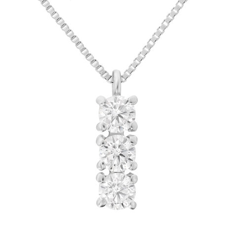 Collana Trilogy Claire Oro Bianco Cubic Zirconia - Collane Donna | Stroili