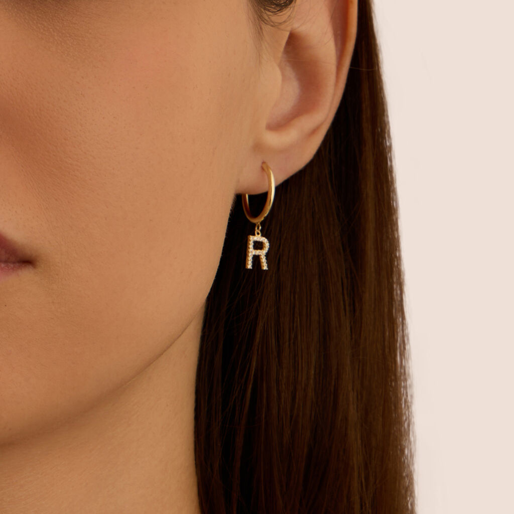 Mono Orecchino A Cerchio Toujours Oro Giallo Cubic Zirconia - Mono Orecchino Donna | Stroili
