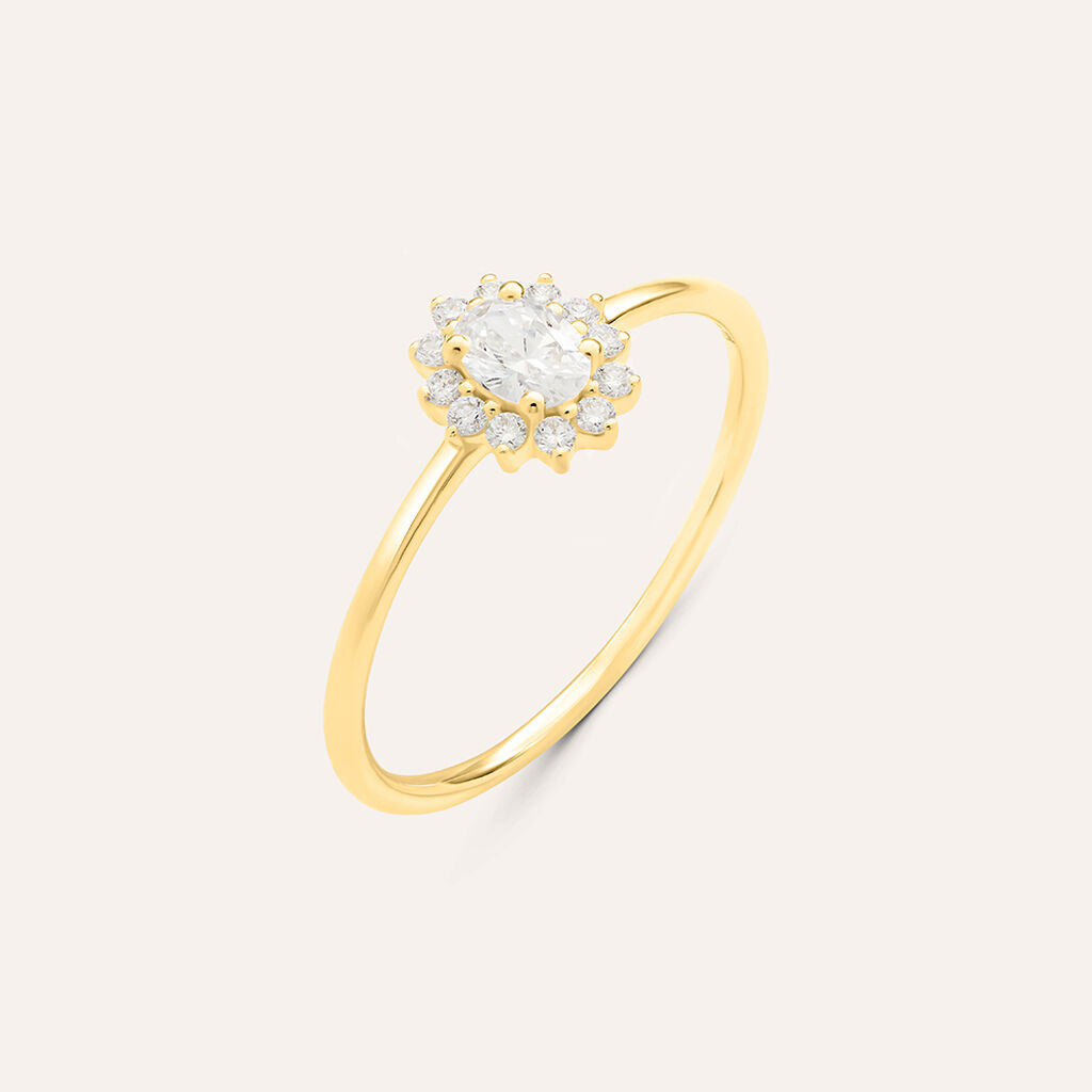 Anello Diamade Glam Oro Giallo Diamante Lab-Grown - Anelli con Pietre Donna | Stroili