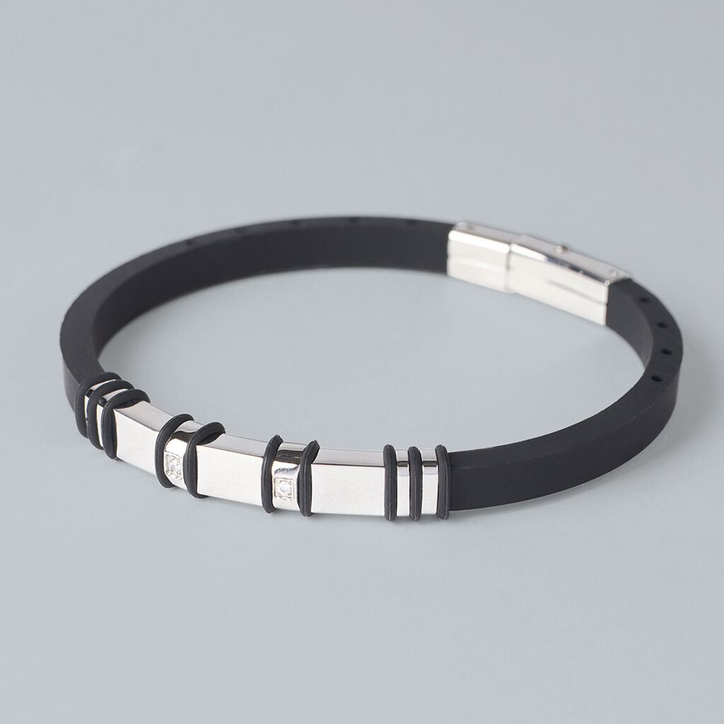 Bracciale Man Code Acciaio Cubic Zirconia