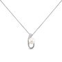 Collana Silver Pearls Argento Rodiato Perla sintentica Cubic Zirconia