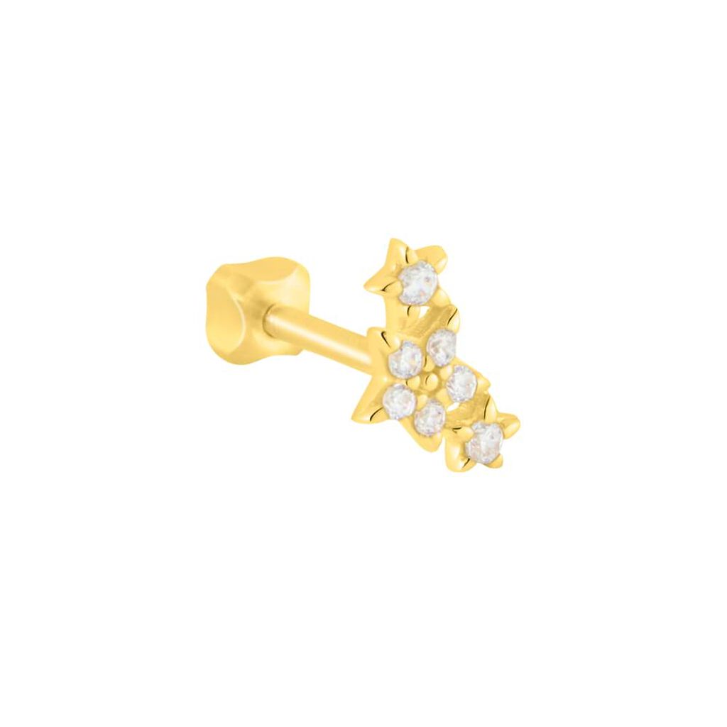 Piercing Orecchio Tragus Helix Conch Bon Ton Oro Giallo Cubic Zirconia - Piercing Orecchio Donna | Stroili