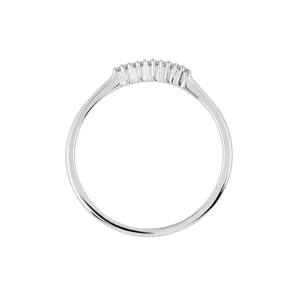 Anello Riviere Grace Oro Bianco Diamante - Anelli Riviere Donna | Stroili