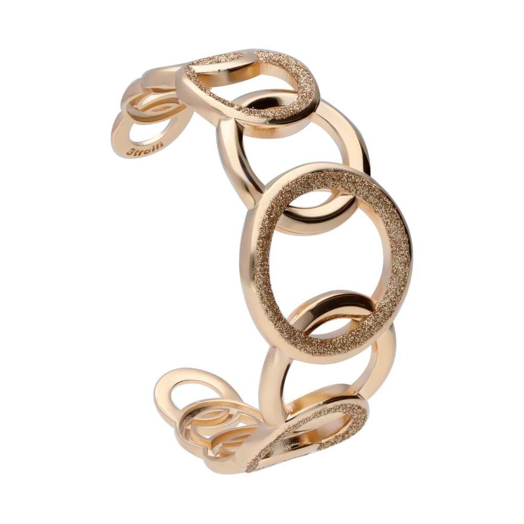 Bracciale bangle in ottone bronzato e glitter bronzo - Bracciali Donna | Stroili