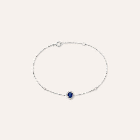 Bracciale Charlotte Oro Bianco Zaffiro Diamante - Bracciali Donna | Stroili