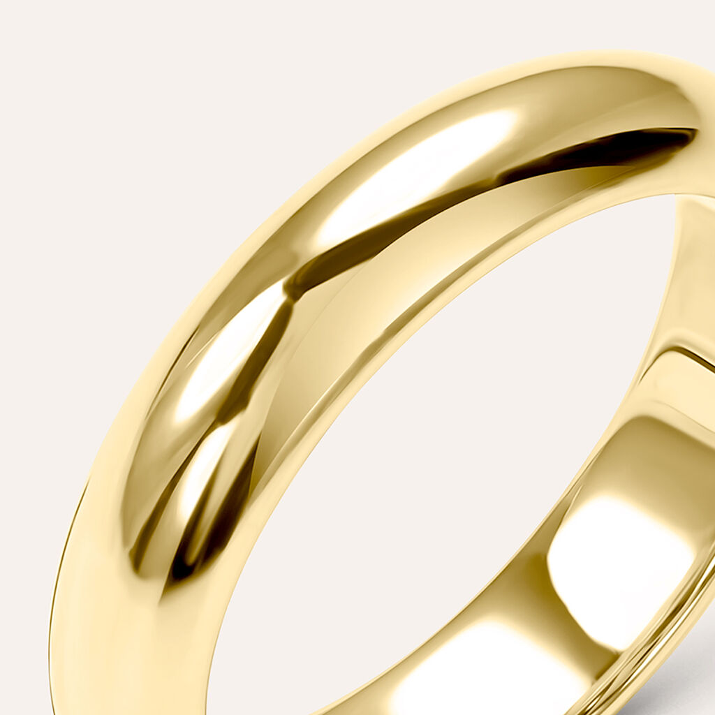 Fede Classica Leggera 4.5 mm Oro Giallo - Anelli con Incisione Unisex | Stroili