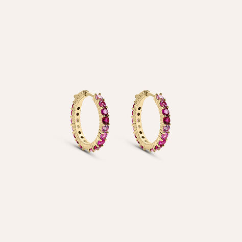 Orecchini A Cerchio Golden Dream Placcato Oro Giallo Cubic Zirconia - Orecchini a Cerchio Donna | Stroili