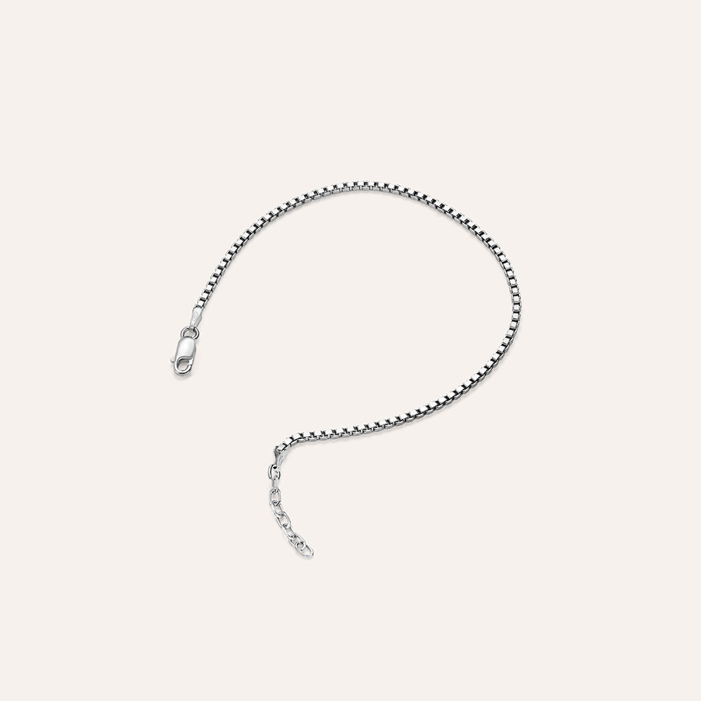 Bracciale Catena Gentleman Argento Rodiato - Bracciali Uomo | Stroili