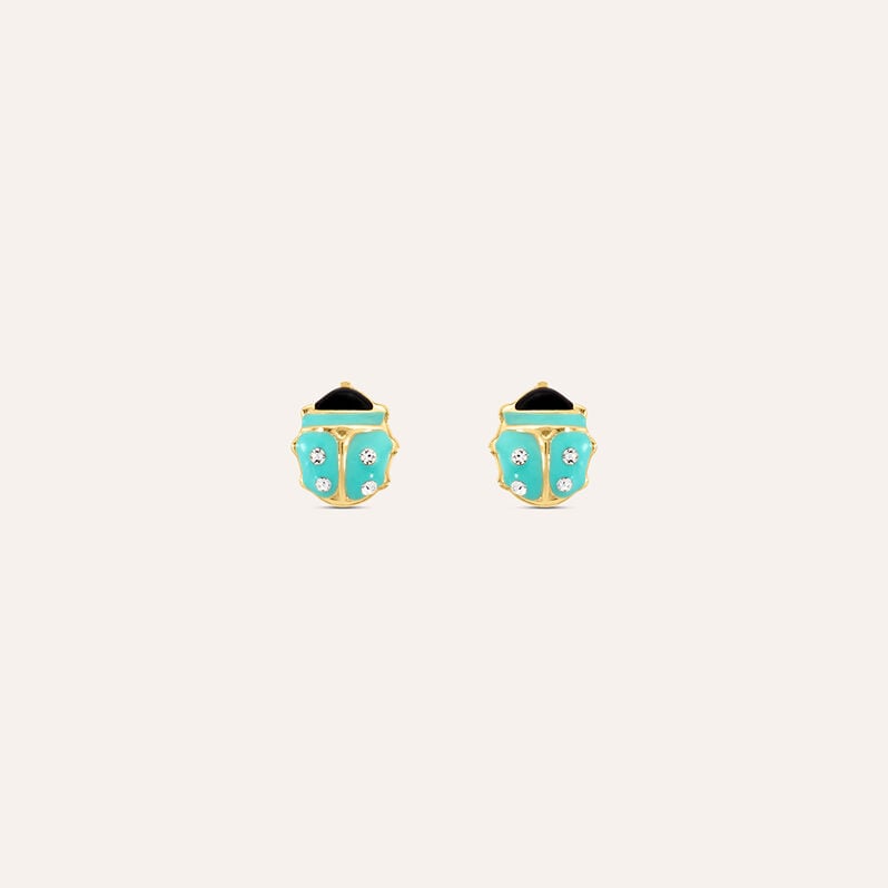 Orecchini Lobo Mon Petit Oro Giallo Cristallo - Orecchini a Lobo Bambino | Stroili