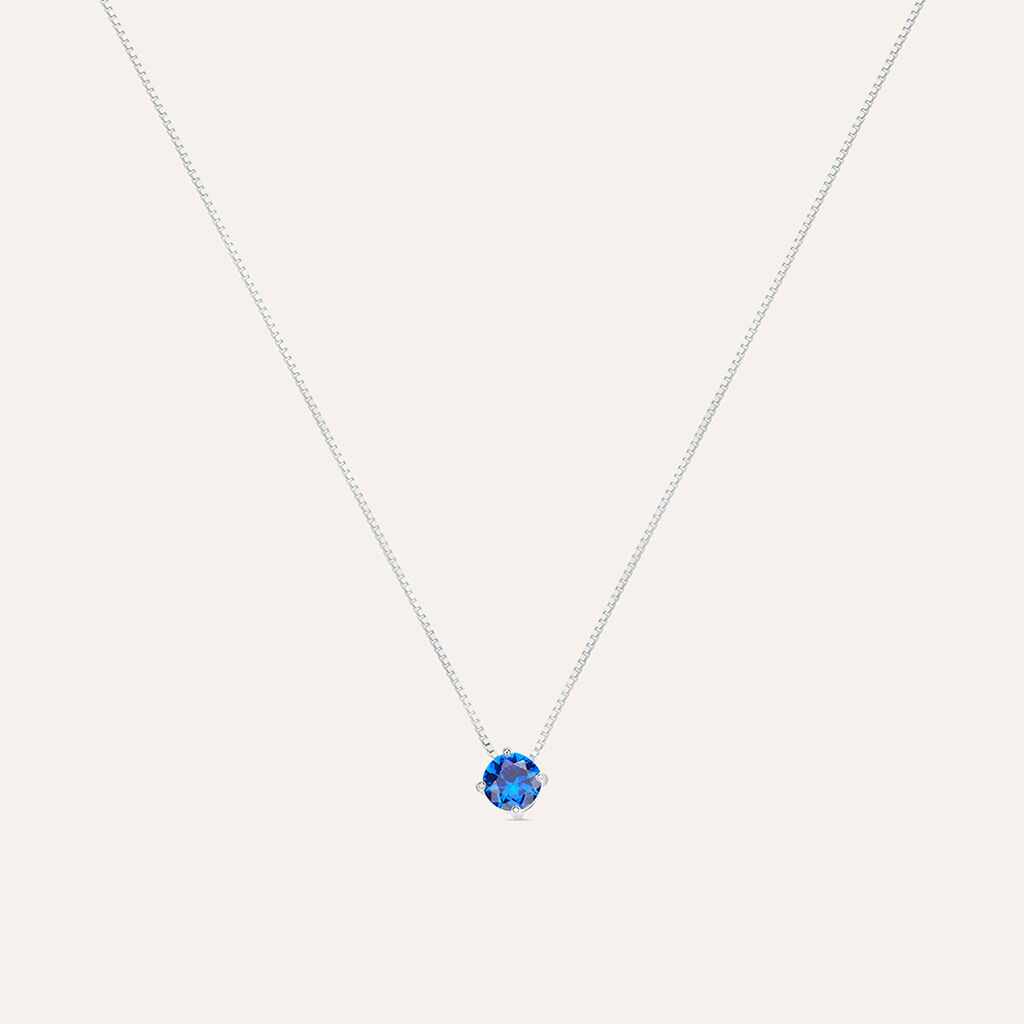 Collana Punto Luce Silver Rainbow Argento Rodiato Cubic Zirconia