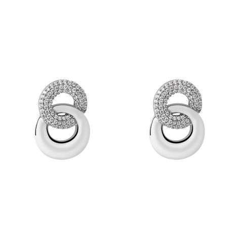 Orecchini Lobo Silver Shine Argento Rodiato Cubic Zirconia - Orecchini a Lobo Donna | Stroili