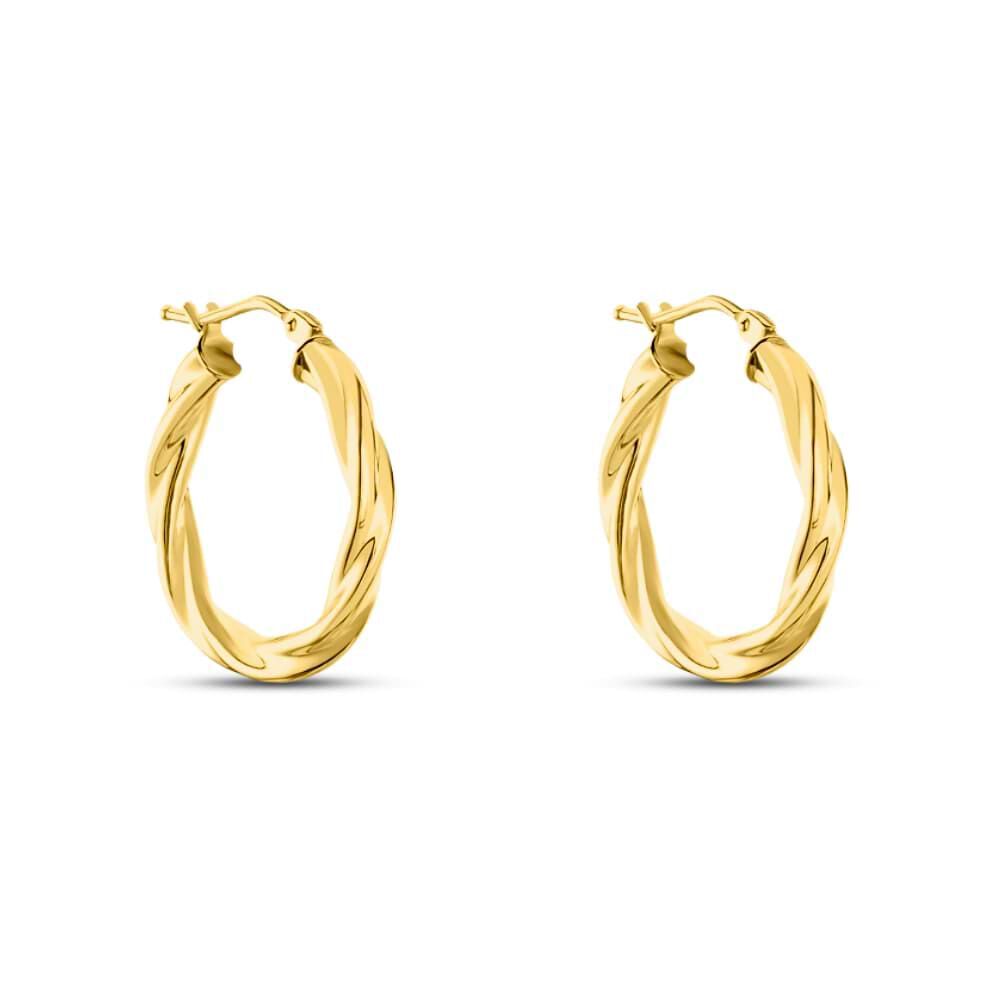 Orecchini A Cerchio In Oro Giallo 9k – Donna, Varie Misure 10-65mm, Con Garanzia E Confezione Regalo, WJS15707