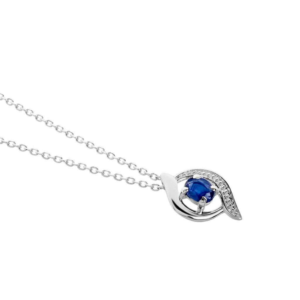 Collana Charlotte Oro Bianco Zaffiro - Collane Donna | Stroili