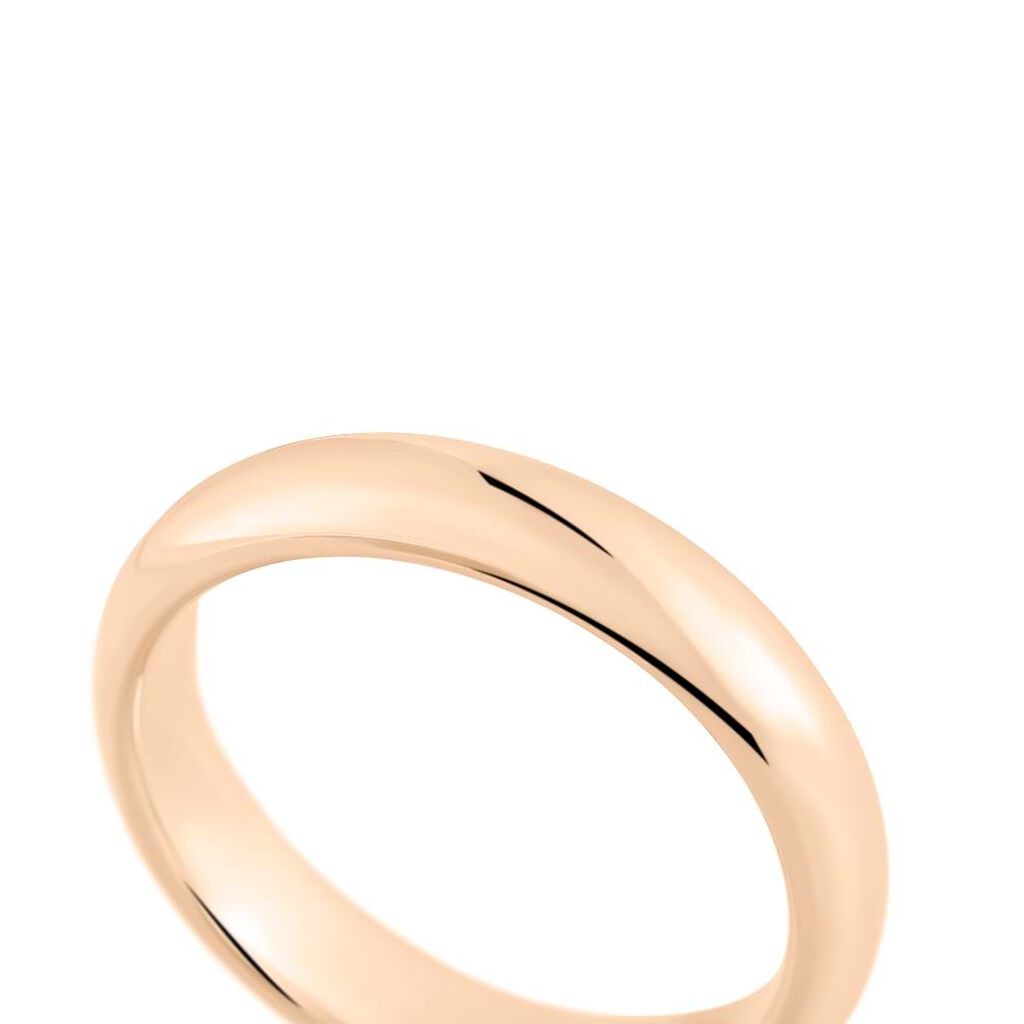 Fede Classica Leggera 4.5 mm Oro Rosa - Anelli con Incisione Unisex | Stroili