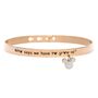 Bangle Lady Message Acciaio Rosato Disney e Cristalli
