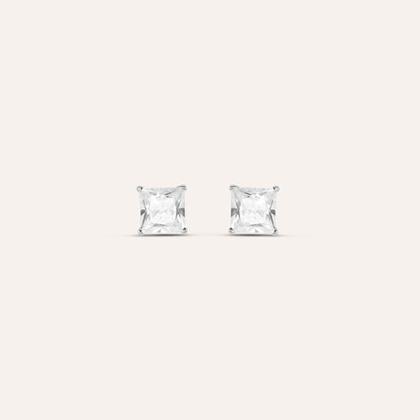 Orecchini Lobo Punto Luce Silver Elegance Argento Rodiato Cubic Zirconia - Orecchini a Lobo Donna | Stroili