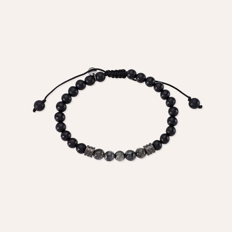 Bracciale Man Code Ottone Nero Labradorite - Bracciali Uomo | Stroili