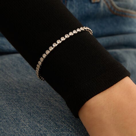 Bracciale Tennis Romantic Shine Metallo Cristallo - Bracciali Tennis Donna | Stroili