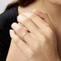 Anello Solitario Claire Oro Rosa Cubic Zirconia