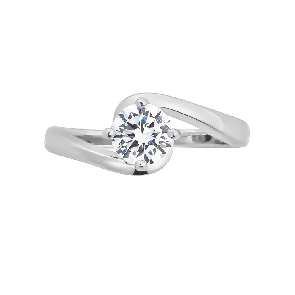 Anello Solitario Silver Elegance Argento Rodiato Cubic Zirconia - Anelli con Pietre Donna | Stroili