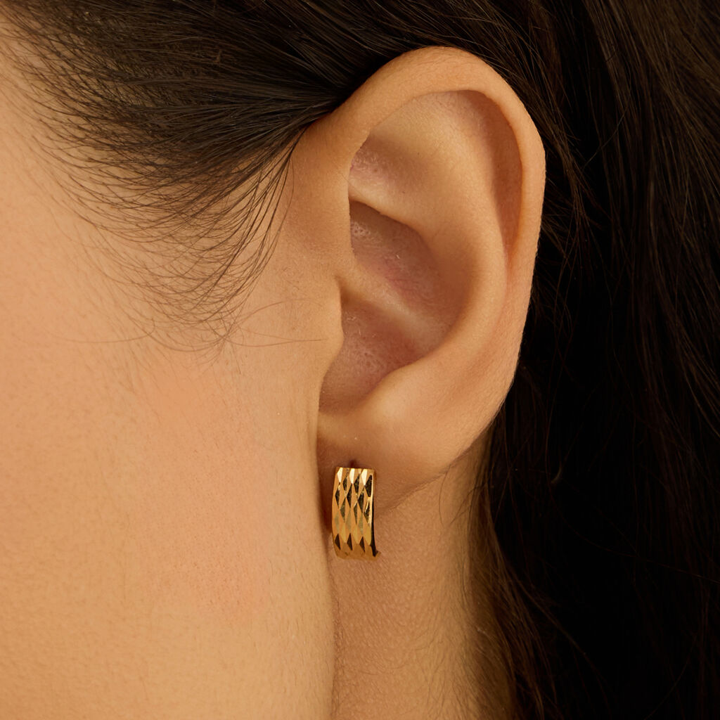 Orecchini A Cerchio Golden Lover Oro Giallo