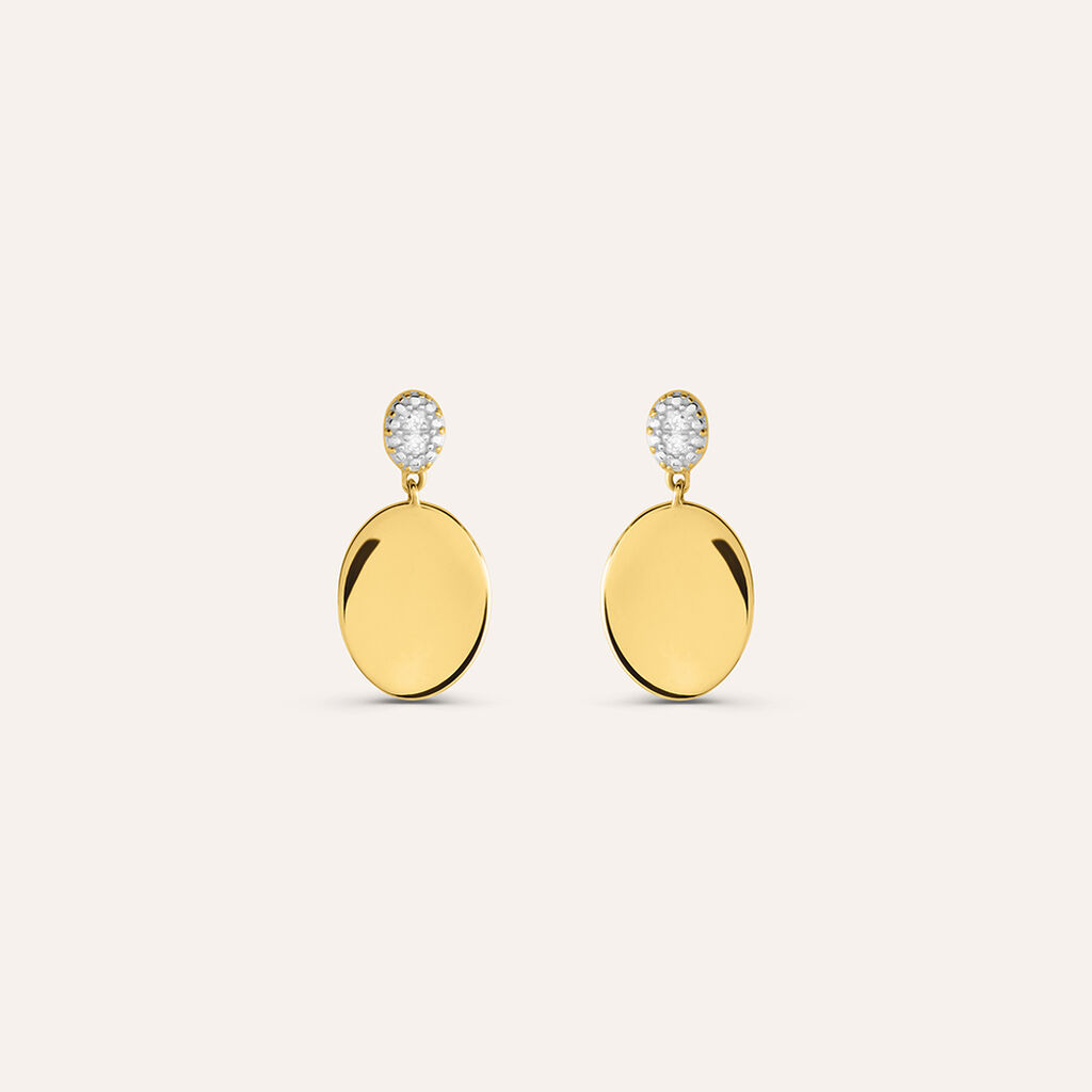 Orecchini Lobo Sophia Oro Giallo Diamante