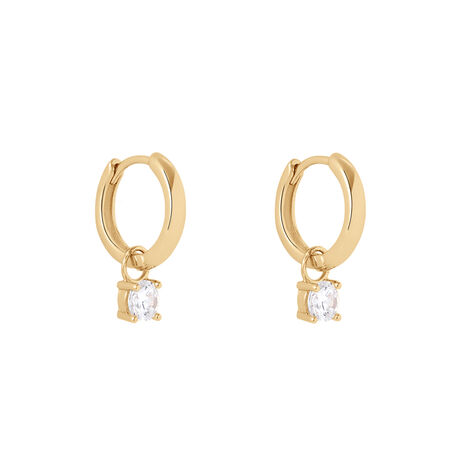 Orecchini A Cerchio Punto Luce Golden Dream Placcato Oro Giallo Cubic Zirconia - Orecchini a Cerchio Donna | Stroili