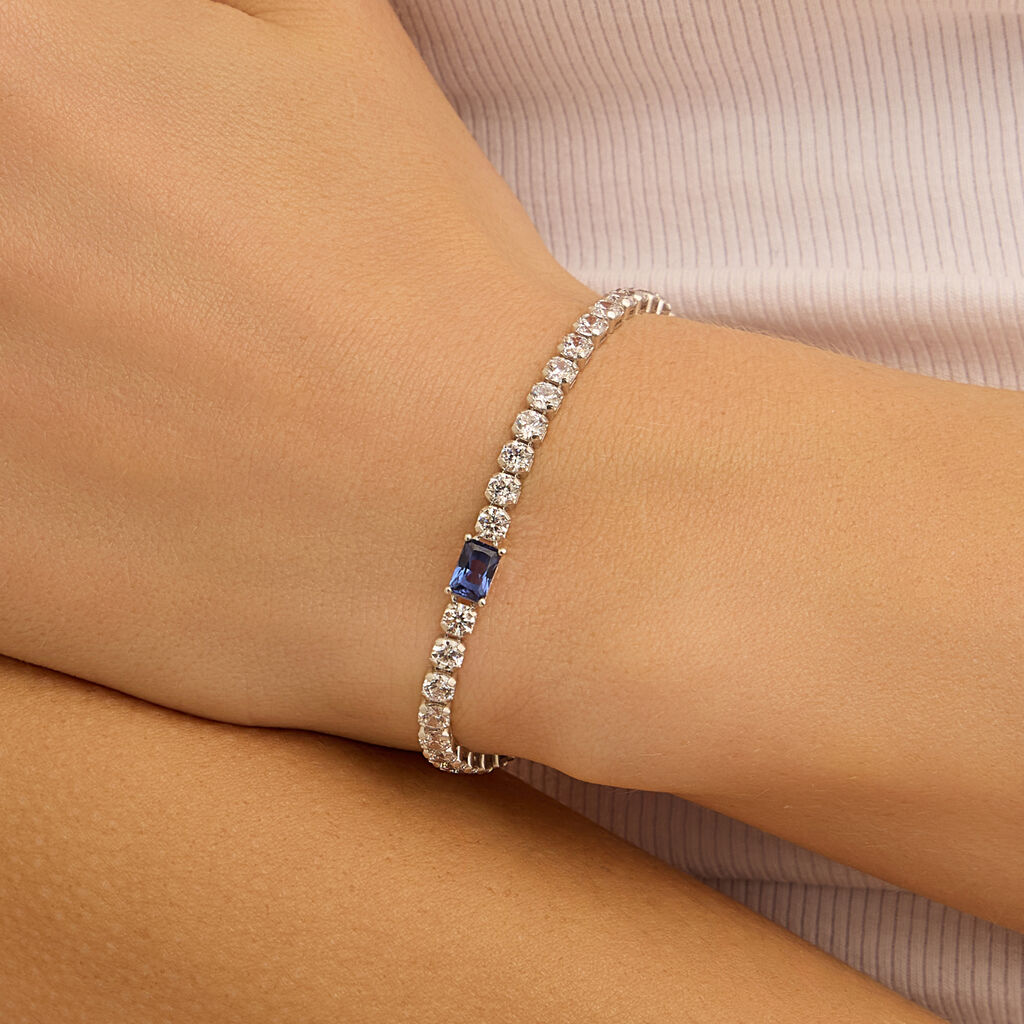 Bracciale Tennis Silver Elegance Argento Rodiato Cubic Zirconia