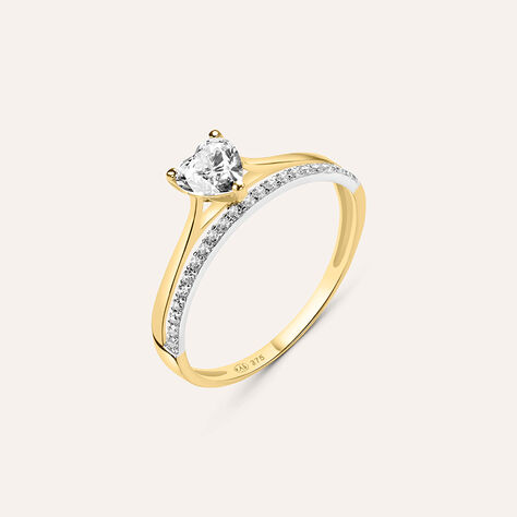 Anello Solitario Claire Oro Giallo Cubic Zirconia - Anelli con Pietre Donna | Stroili