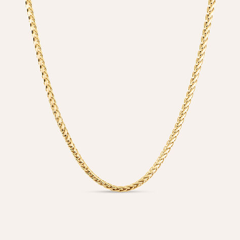 Collana Unisex 3 1 In Oro Giallo E Bianco Maglia Vuota - Gioielleria Amadori