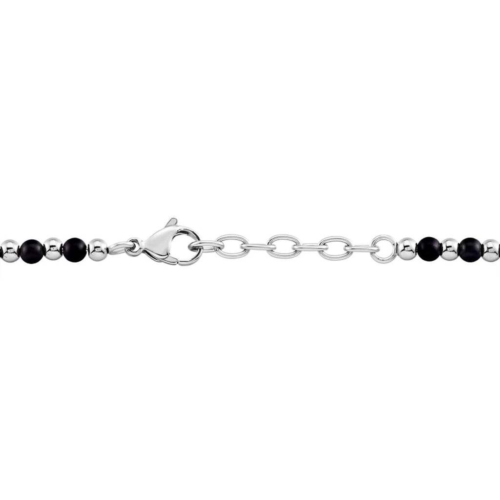 Bracciale Man Code Acciaio Onice