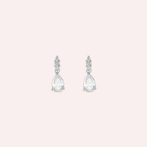 Orecchini Lobo Punto Luce Silver Elegance Argento Rodiato Cubic Zirconia - Orecchini a Lobo Donna | Stroili