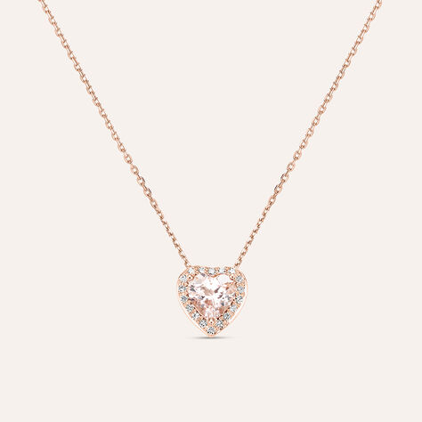 Collana Jasmine Oro Rosa Morganite Diamante - Collane Donna | Stroili