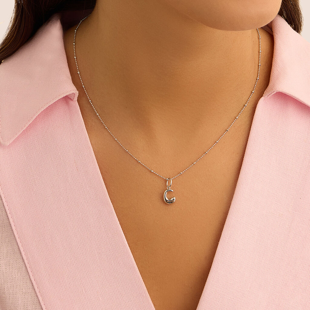 Pendente Love Beats Argento Rodiato