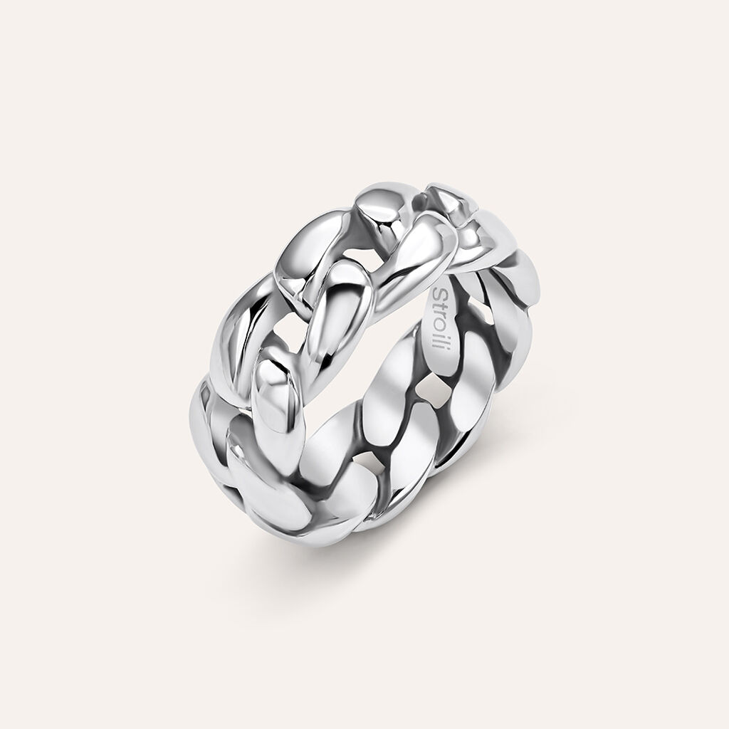 Anello Fascia Man Code Acciaio