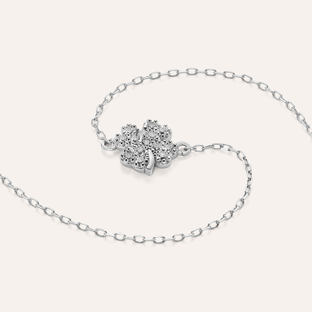 Bracciale Claire Oro Bianco Cubic Zirconia - Bracciali Amicizia Donna | Stroili