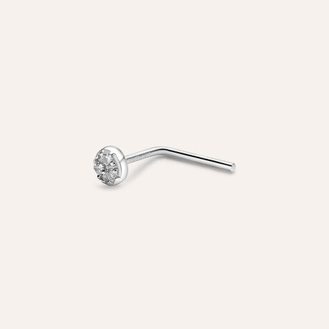 Piercing Naso Bon Ton Oro Bianco Diamante - Piercing Naso Donna | Stroili