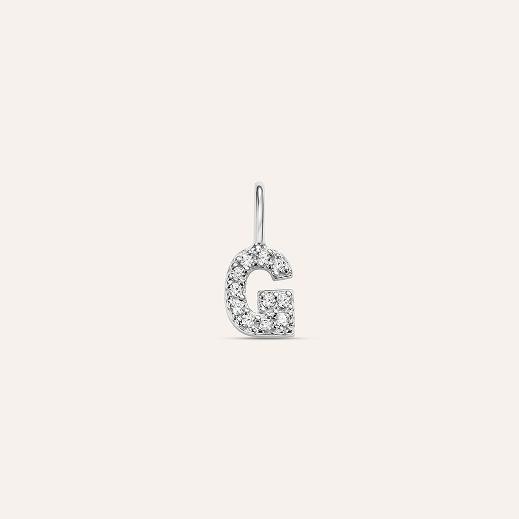 Pendente Love Beats Argento Rodiato Cubic Zirconia