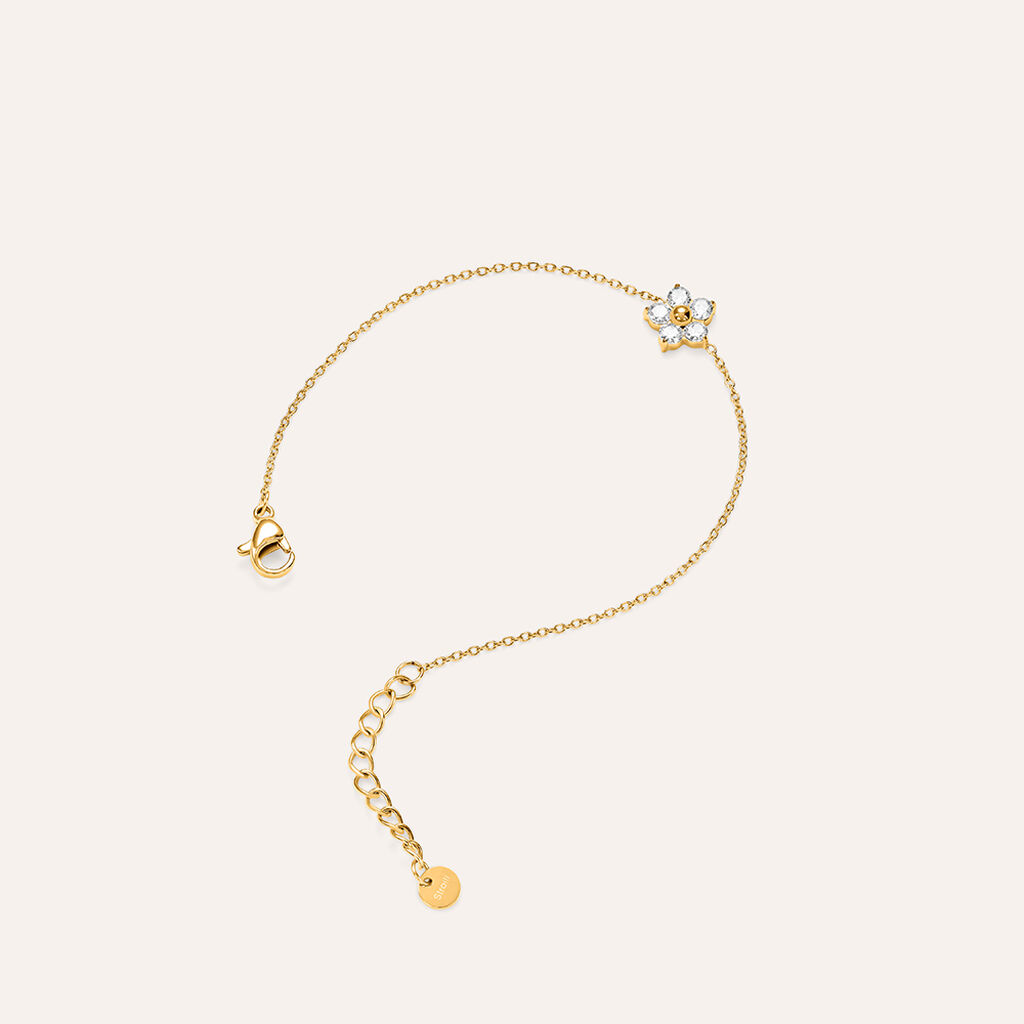 Bracciale Lady Chic Acciaio Dorato Cristallo - Bracciali Donna | Stroili