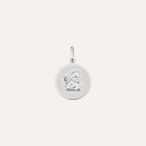 Pendente Holy Oro Bianco - Ciondoli con Incisione Unisex | Stroili