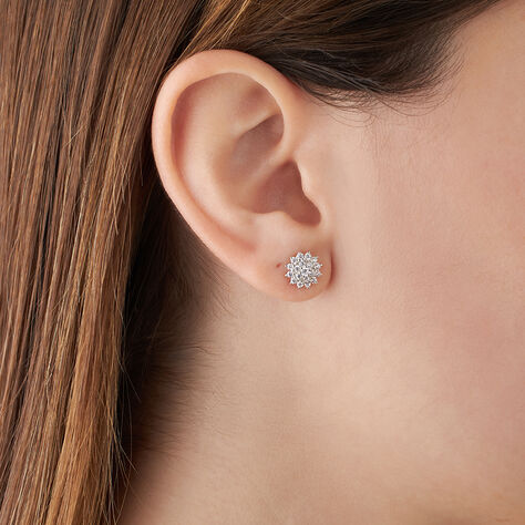 Orecchini Lobo Silver Elegance Argento Rodiato Cubic Zirconia - Orecchini a Lobo Donna | Stroili