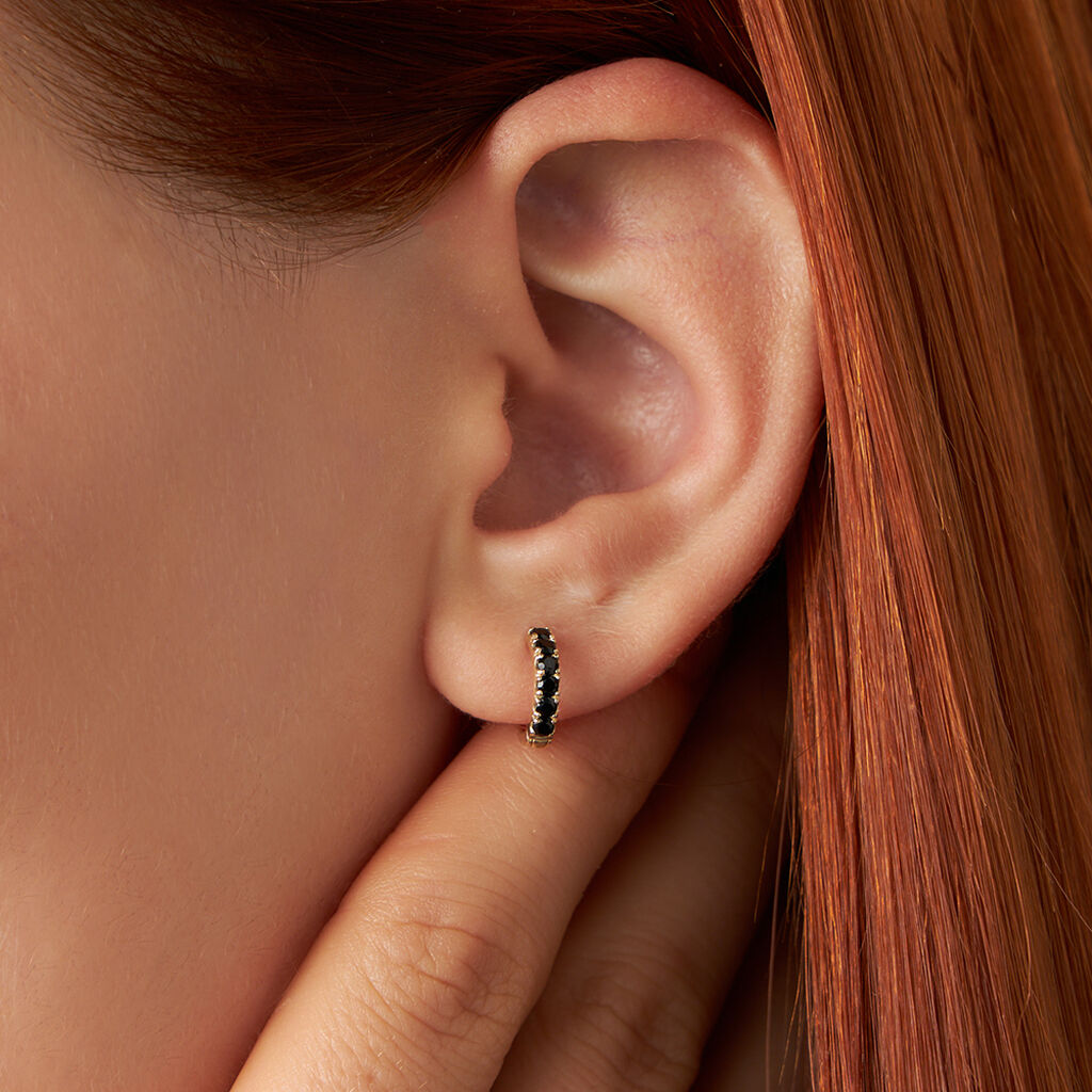 Orecchini A Cerchio Toujours Oro Giallo Cubic Zirconia - Orecchini a Cerchio Donna | Stroili