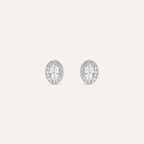 Orecchini Lobo Punto Luce Silver Elegance Argento Rodiato Cubic Zirconia - Orecchini a Lobo Donna | Stroili