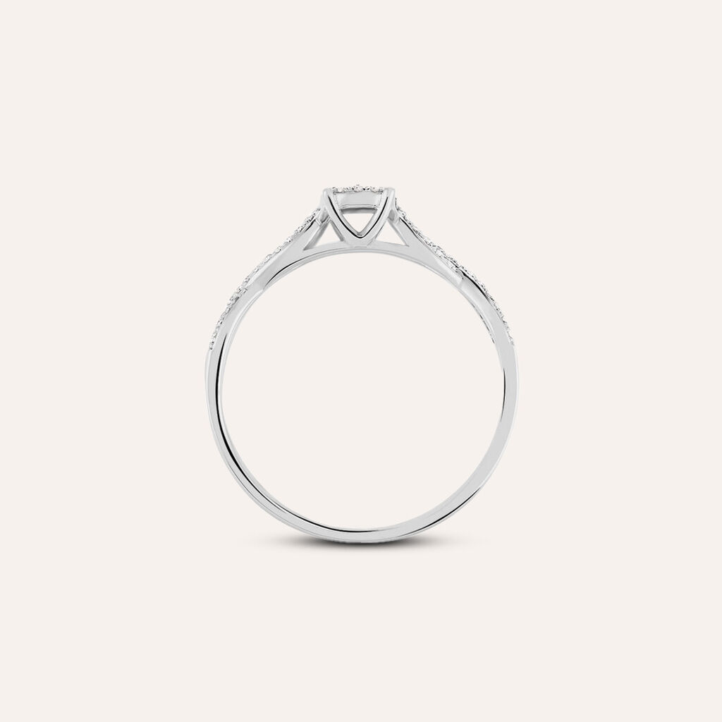 Anello Solitario Sophia Oro Bianco Diamante - Anelli con Pietre Donna | Stroili