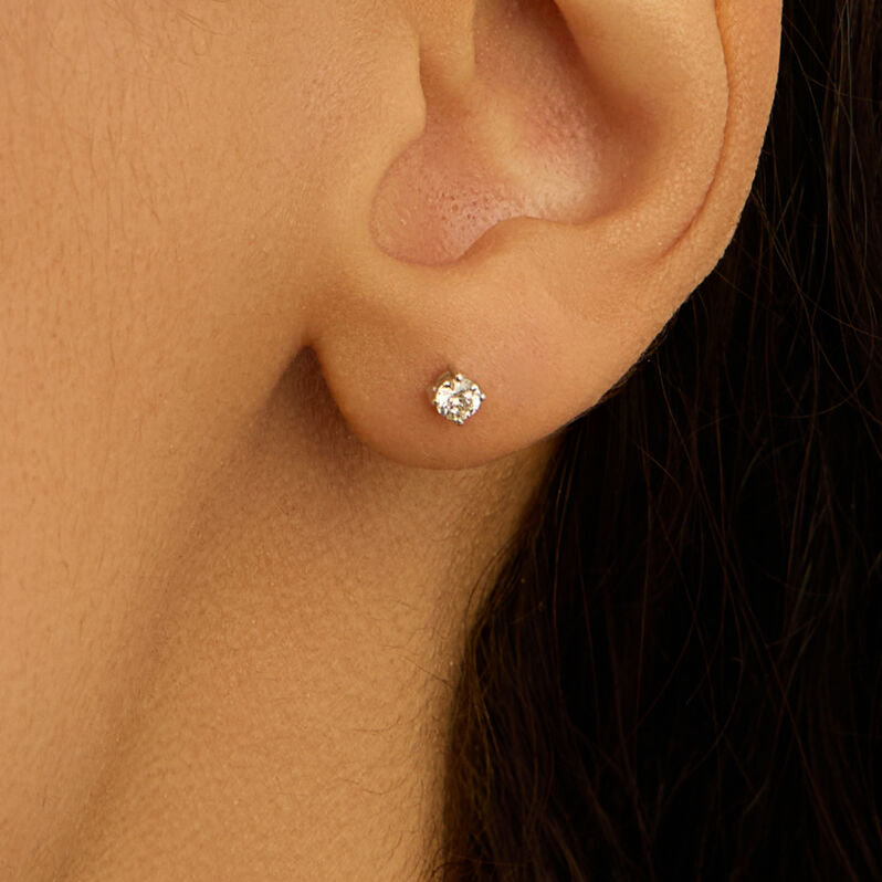 Orecchini Lobo Punto Luce Firmamenti Oro Bianco Diamante - Orecchini a Lobo Donna | Stroili