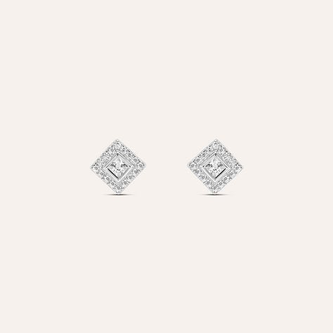 Orecchini Lobo Punto Luce Silver Elegance Argento Rodiato Cubic Zirconia - Orecchini a Lobo Donna | Stroili