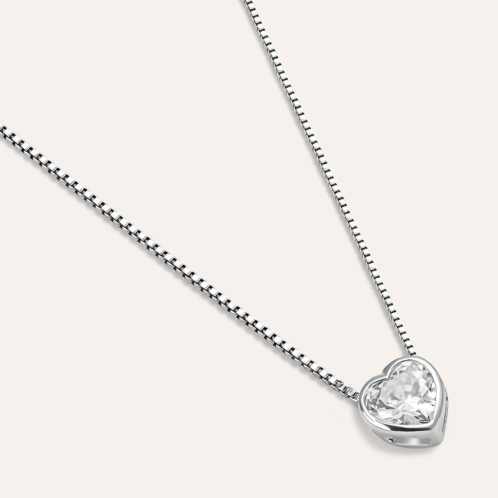 Collana Silver Elegance Argento Rodiato Cubic Zirconia