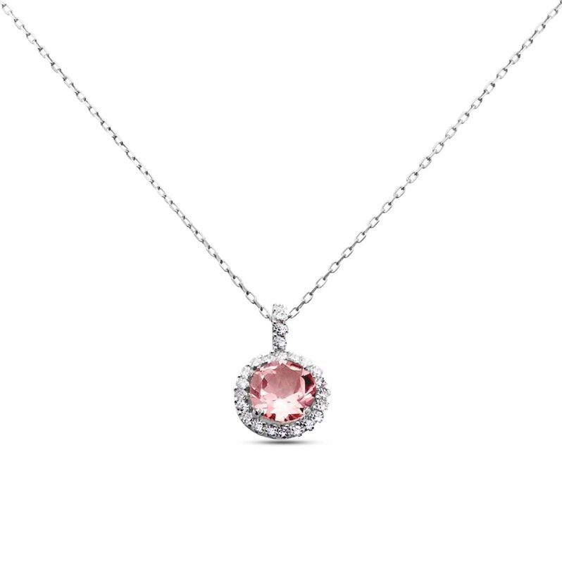 Collana Punto Luce Am&eacute;lie Oro Bianco Topazio Cubic Zirconia - Collane Punto Luce Donna | Stroili