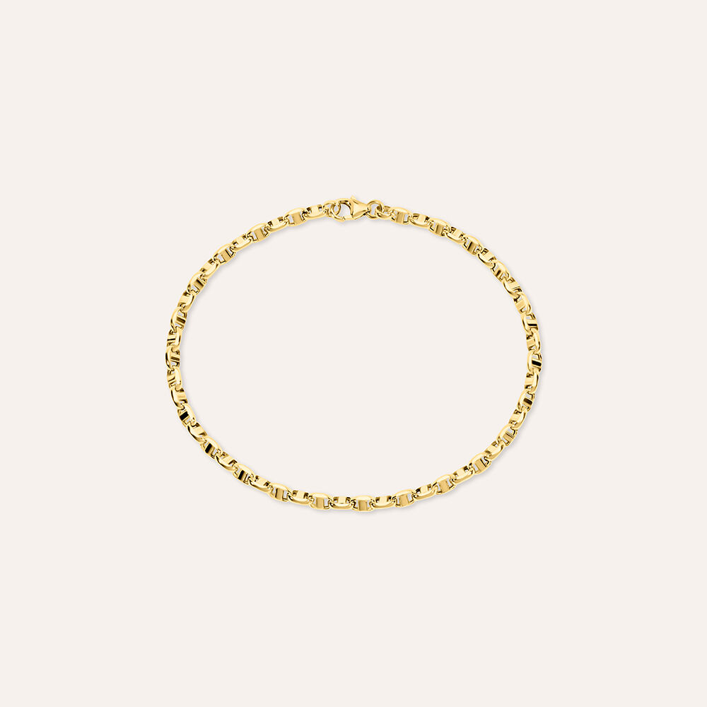 OAKKY Uomo 316l Acciaio Inossidabile Piazza Perla Catena Argento Collana per Pendente, 23.6 Inch (4mm x 60cm